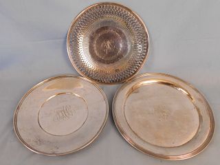 3 STERLING SILVER TRAYS