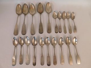 HARDING COIN SILVER SPOONS 