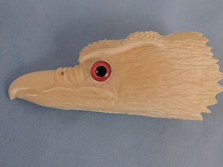 EAGLE HEAD CARVED WHALE TOOTH 