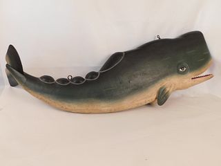 LARGE METAL WHALE SIGN