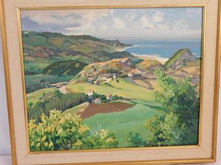 SIGNED PAINTING OF BARBADOS 1964