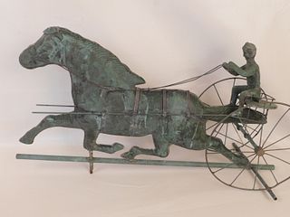 COPPER WEATHERVANE - HORSE & SURREY