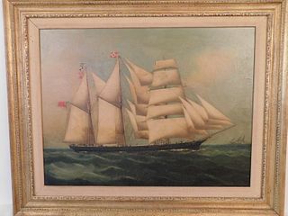 BRITISH CLIPPER SHIP PAINTING