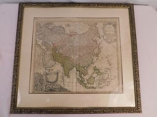1744 MAP OF ASIA BY HOMAN 