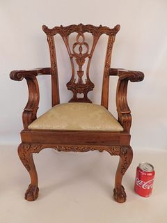 GEORGIAN CHIPPENDALE CHILDS CHAIR 