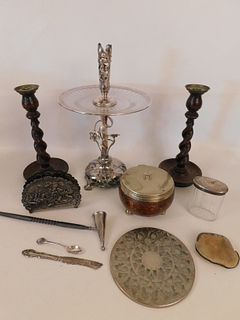 LOT MISC. SILVER PLATED ITEMS