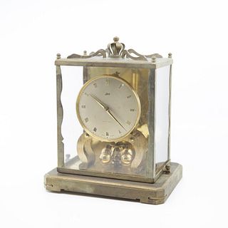 Mid Century Schatz German 1000 Day Brass Clock