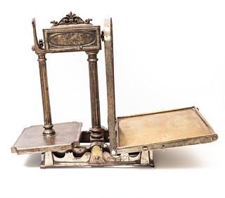 Late 19th Century French Iron and Brass Scale
