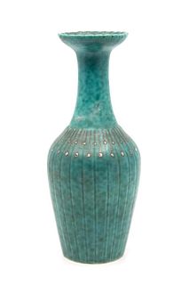 Art Deco Gustavsberg Argenta Vase by Kage circa 1935