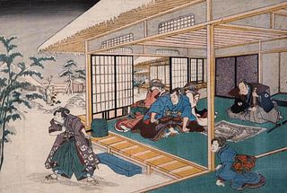 Japanese Print of Samurai