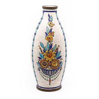 Art Deco Vase, Charles Catteau for Boch Frères Keramis