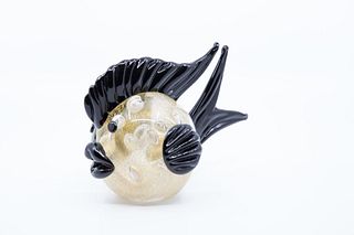 Murano glass mid century fish sculpture