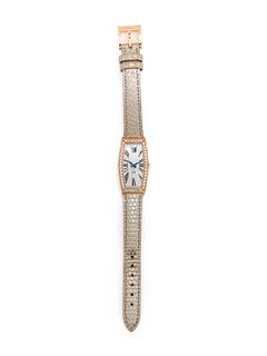 BEDAT & CO., 18K ROSE GOLD AND DIAMOND REF. 386 'NO. 3' WRISTWATCH