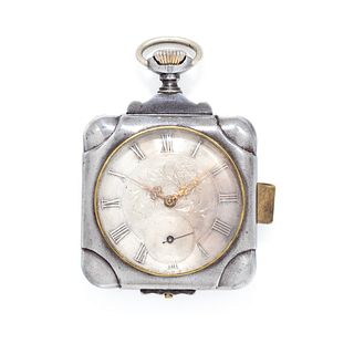 SILVER QUARTER REPEATER OPEN FACE POCKET WATCH
