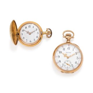 COLLECTION OF 14K YELLOW GOLD POCKET WATCHES