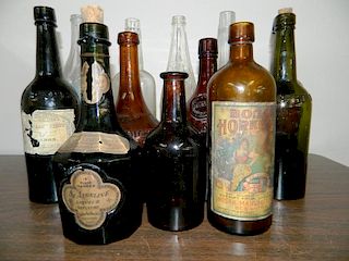Spirits - 11 whiskey bottles