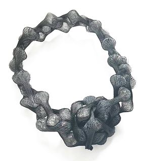 Braided Necklace Black/White