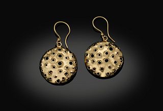 Small HaLo Gold Dangly Reef Earrings