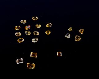 7.69 Carat Collection of Loose Citrine Gemstones