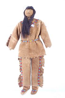 Coeur d'Alene Indian Chief Beaded Doll c. 1941
