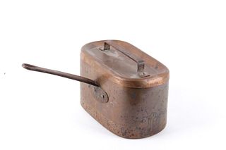 19th Century Dovetail Copper Stove Top Dutch Oven