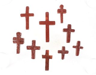 Plains Indian Catlinite Pipestone Cross Collection