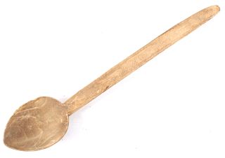 American Indian Carved Wooden Spoon c. 1800
