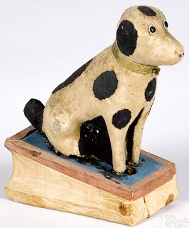 Dalmatian pipsqueak toy, 19th c.