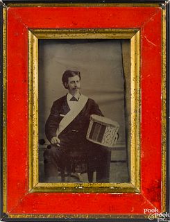 Tintype of a seated gentleman
