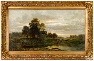 Carl Philipp Weber oil on canvas landscape