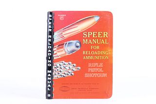 1961 Speer Manual For Reloading Ammunition