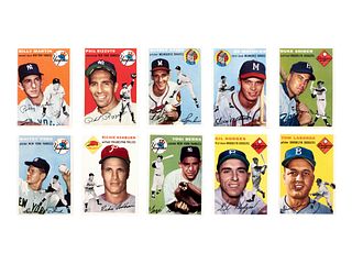 A Near Set of 1954 Topps Baseball Cards,