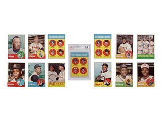 A Collection of 280 1963 Topps Baseball Cards Including a Pete Rose Rookie Card BVG Graded 5.5, Two Willie Stargell Rookies and Many High Numbers