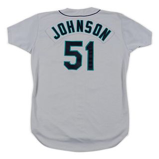 A 1995 Randy Johnson Seattle Mariners Game Used / Issued Jersey,