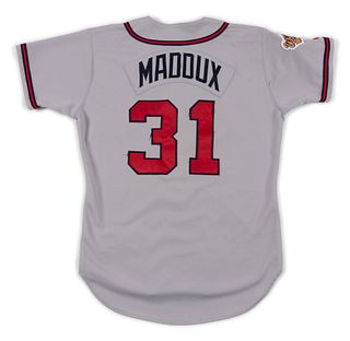 A Greg Maddux 1996 World Series Atlanta Braves Game Used / Issued Jersey,