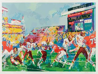 A 1988 Super Bowl XXII "In the Pocket" LeRoy Neiman Serigraph,