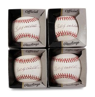 A Group of Four Billy Williams Signed Baseballs,