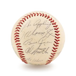 A 1950s Chicago White Sox Signed Baseball Including Nellie Fox and Luke Appling