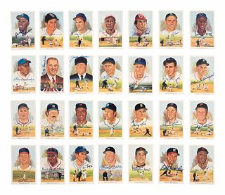 A Group of 40 Signed Perez-Steele Celebration Baseball Postcards,