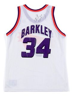 A Charles Barkley Signed Phoenix Suns Jersey (Champion),
