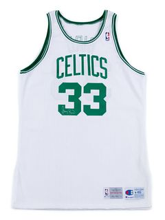 A Larry Bird Signed Boston Celtics Jersey (Champion),