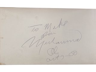 A Muhammad Ali Signed Book, The Greatest,