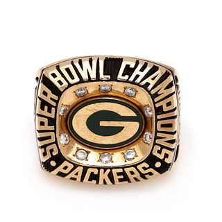 A Jostens Green Bay Packers Super Bowl XXXI Commemorative Ring,