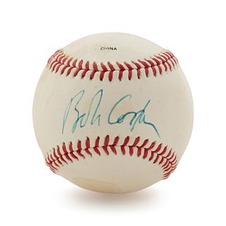 A Bob Costas Single Signed Baseball