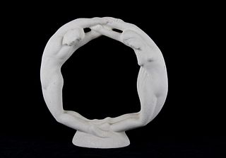 1993 Haeger USA Made Eternity Circle Sculpture