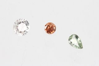 Collection of Pear & Round Zircon Gemstones