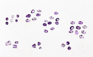 30.5 Cts. of 39 Loose & Faceted Amethyst Gemstones