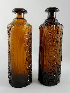2 Bitters type- Tippecanoe, H.H.Warner & Co.