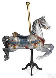 American carved and painted carousel horse