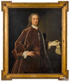 Oil on canvas portrait of Sir Francis Bernard